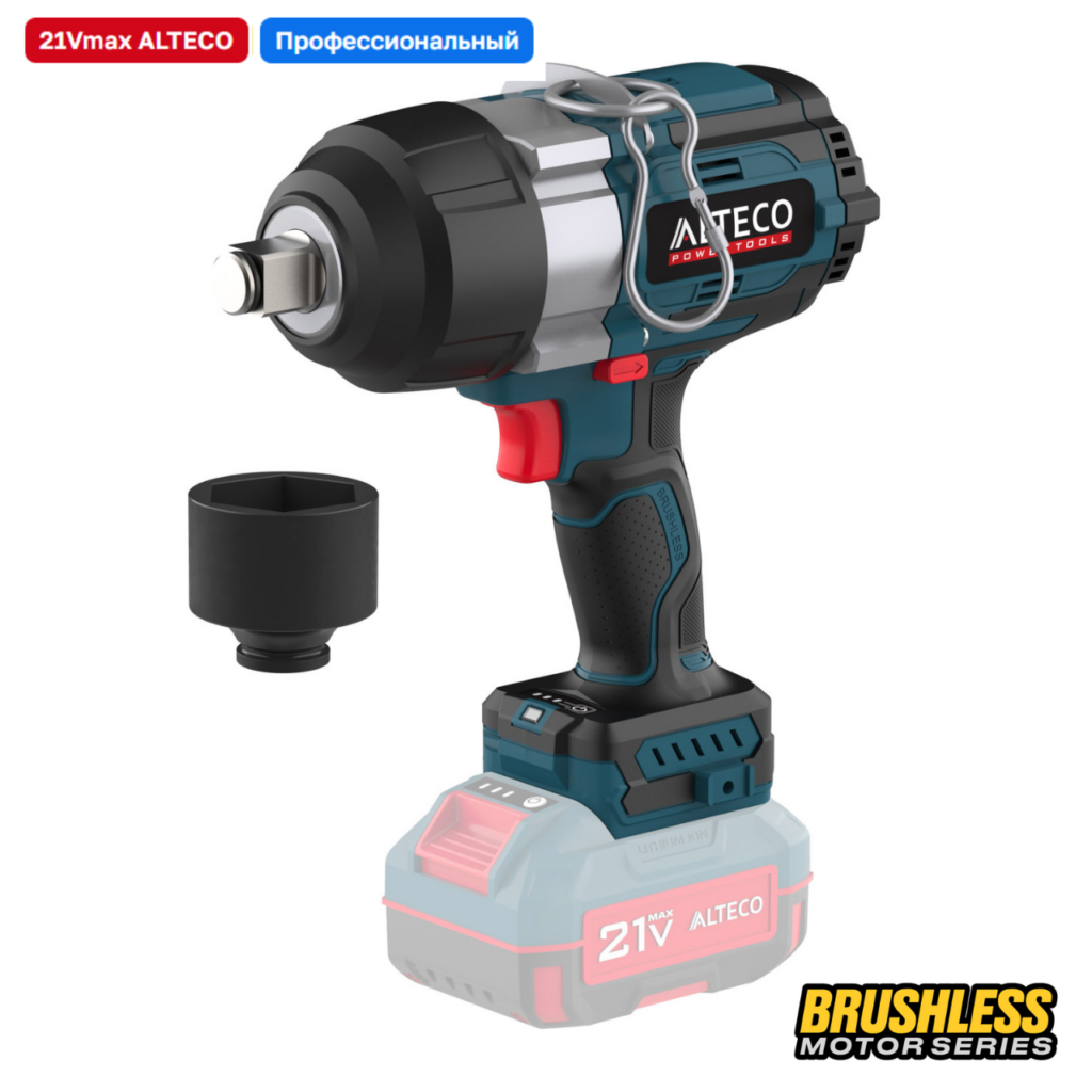 Бесщеточный аккумуляторный ударный гайковерт ALTECO CIW 21-1200 Li BL Solo (без АКБ И ЗУ)