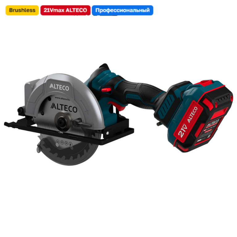 Бесщеточная аккумуляторная ручная дисковая пила ALTECO CHDS 21-145 BL